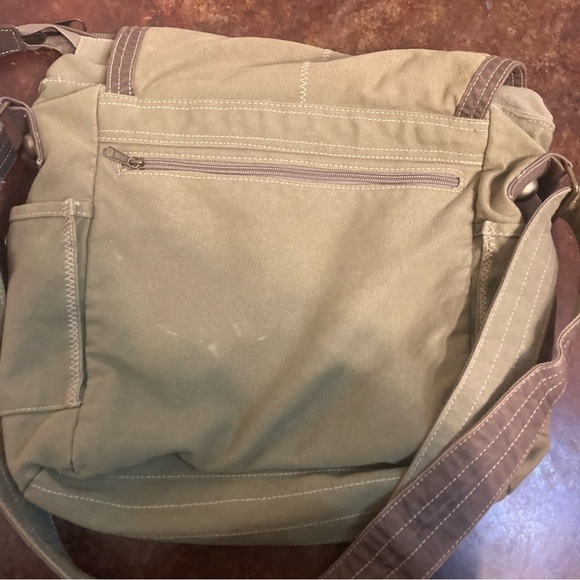 Life Is Good Army Green Messenger Bag - Picture 7 of 8